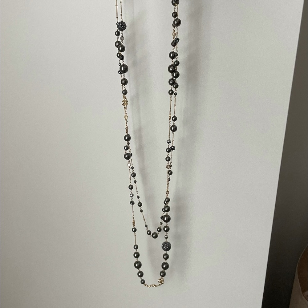 Stella & Dot Madeline Pearl Necklace Gold - Picture 5 of 7